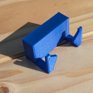 Blauer 3D-gedruckter Rasierhalter